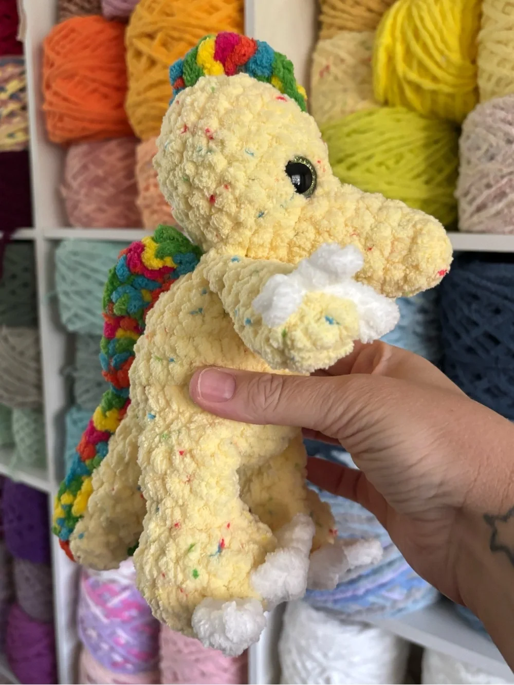 Crochet baby Spinosaurus Plush